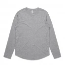 AS Colour 4055 - Wo's Curve L/S Tee - Grey Marle