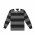 Cloke RJS - Striped Rugby Jersey - Charcoal + Black
