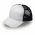 Headwear24 H5003 - Mac Trucker Cap - White/Black Mesh