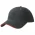 Headwear24 HM6001 - Metal Sandwich Peak Cap - Black/Red